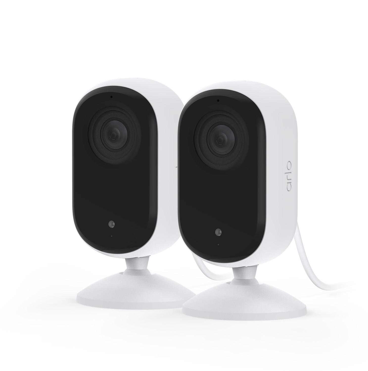 Arlo Essential (Gen.2) 2K Indoor Security Camera - 2 Camera Kit - White | JAR Computers Arlo Essential (Gen.2) 2K Indoor Security Camera - 2 Camera Kit - White