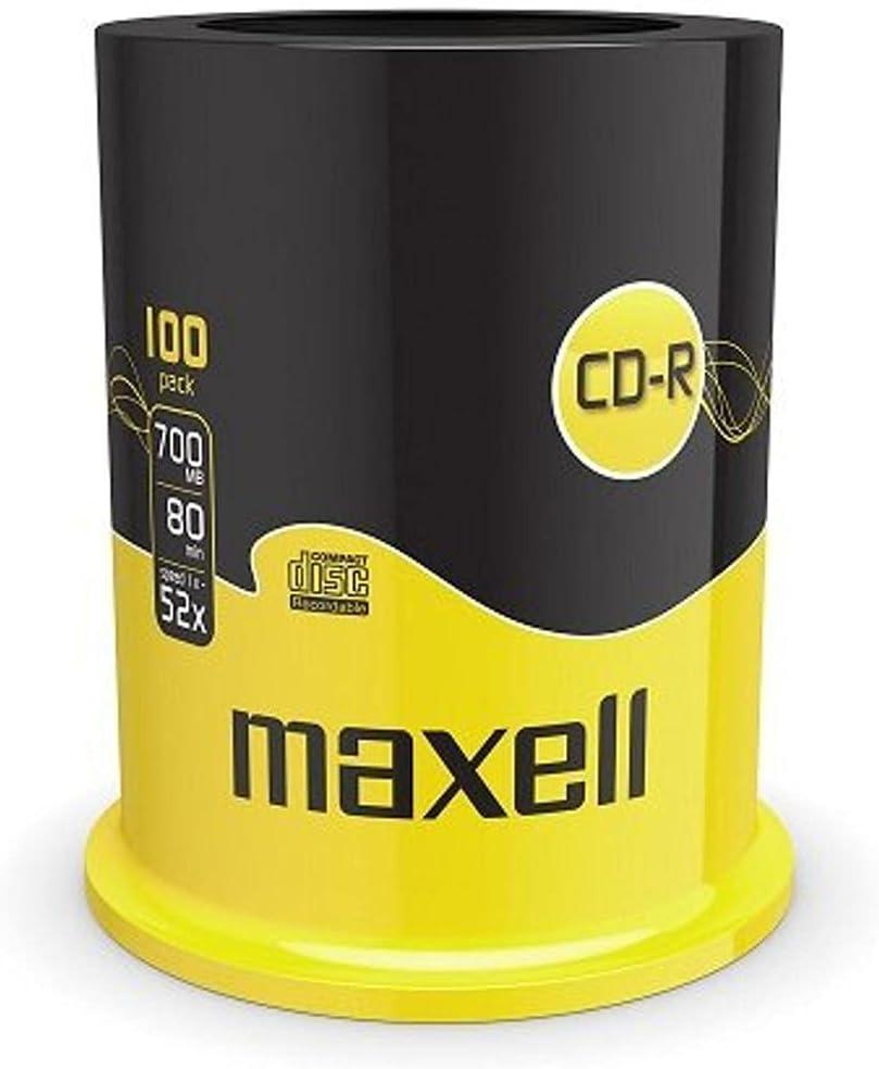 CD-R80 MAXELL, 700MB, 52x, 100 бр CAKE BOX