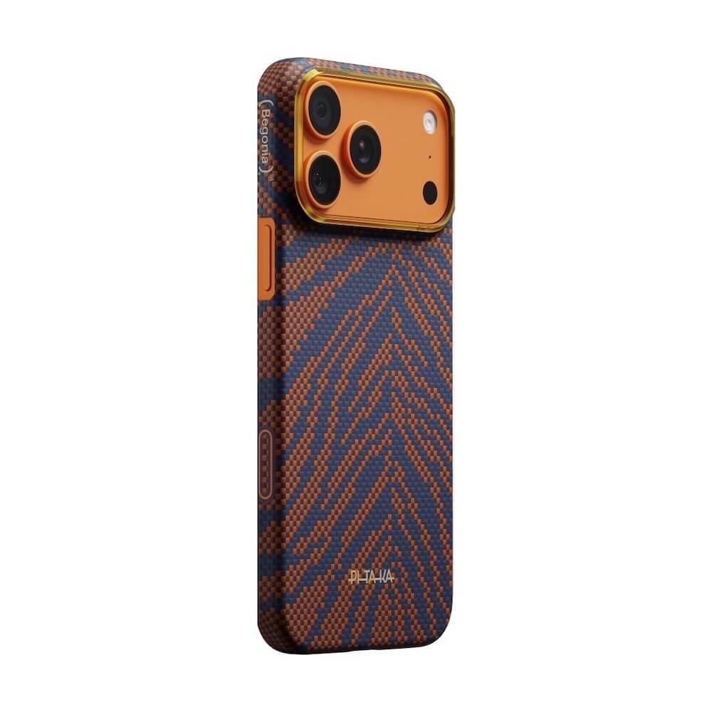 Кевларен кейс с MagSafe за iPhone 17 Pro - Pitaka Breath Of Veins Burning Orange Edge Ultra Slim Aramid Fiber Case Limited Edition | JAR Computers Кевларен кейс с MagSafe за iPhone 17 Pro - Pitaka Breath Of Veins Burning Orange Edge Ultra Slim Aramid Fiber Case Limited Edition