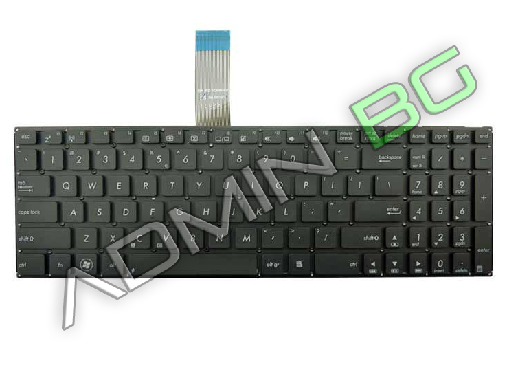 Клавиатура за лаптоп Asus X501 Black Without Frame US | JAR Computers Клавиатура за лаптоп Asus X501 Black Without Frame US