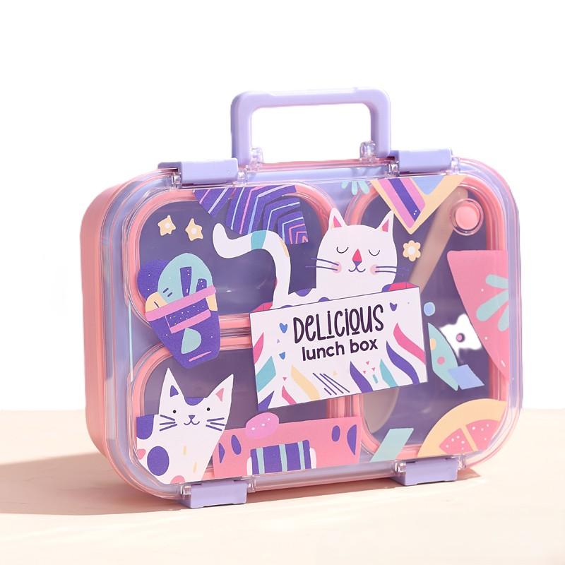Кутия за храна Lunch box, /лилав-розов/ - #7168 | JAR Computers Кутия за храна Lunch box, /лилав-розов/ - #7168