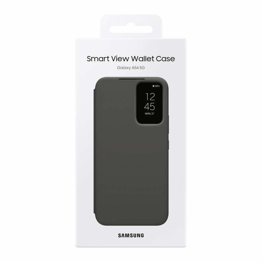 Оригинален калъф, през който виждате информация от дисплея за Samsung Galaxy A54 - Samsung Galaxy S-View Wallet Cover EF-ZA546CBEGWW (черен) | JAR Computers Оригинален калъф, през който виждате информация от дисплея за Samsung Galaxy A54 - Samsung Galaxy S-View Wallet Cover EF-ZA546CBEGWW (черен)