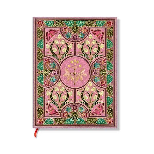 Paperblanks Тефтер Mimosa, Midi, широки редове, мека корица, 88 листа