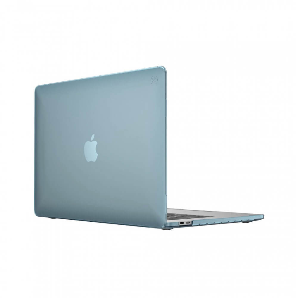 Speck SmartShell - качествен предпазен кейс за MacBook Pro 13 (2020) (Four TB Ports) (син)