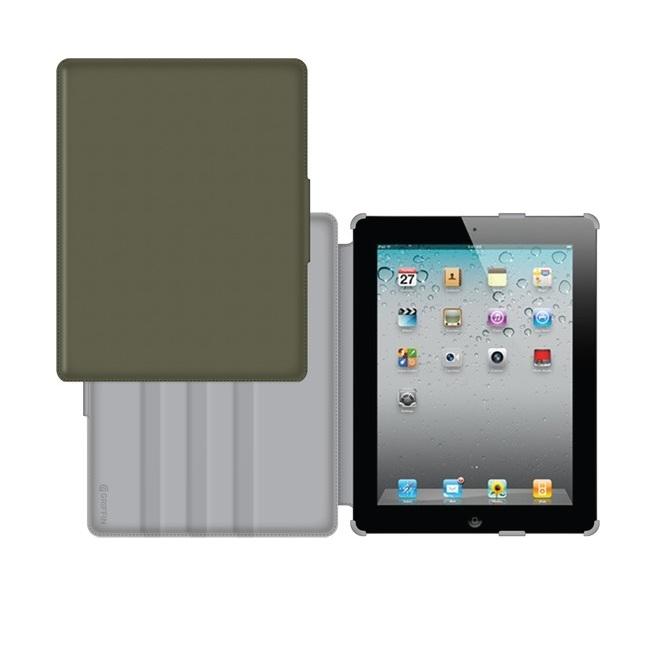 Текстилен калъф с поставка за iPad Mini, iPad mini 2, iPad mini 3 - Griffin Journal Folio Case (маслинен) | JAR Computers Текстилен калъф с поставка за iPad Mini, iPad mini 2, iPad mini 3 - Griffin Journal Folio Case (маслинен)
