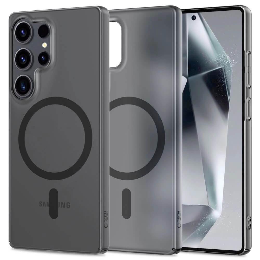 Тънък полипропиленов кейс с Magsafe за Samsung Galaxy S25 Ultra - Tech-Protect MagSlim MagSafe Case (черен-прозрачен) | JAR Computers Тънък полипропиленов кейс с Magsafe за Samsung Galaxy S25 Ultra - Tech-Protect MagSlim MagSafe Case (черен-прозрачен)