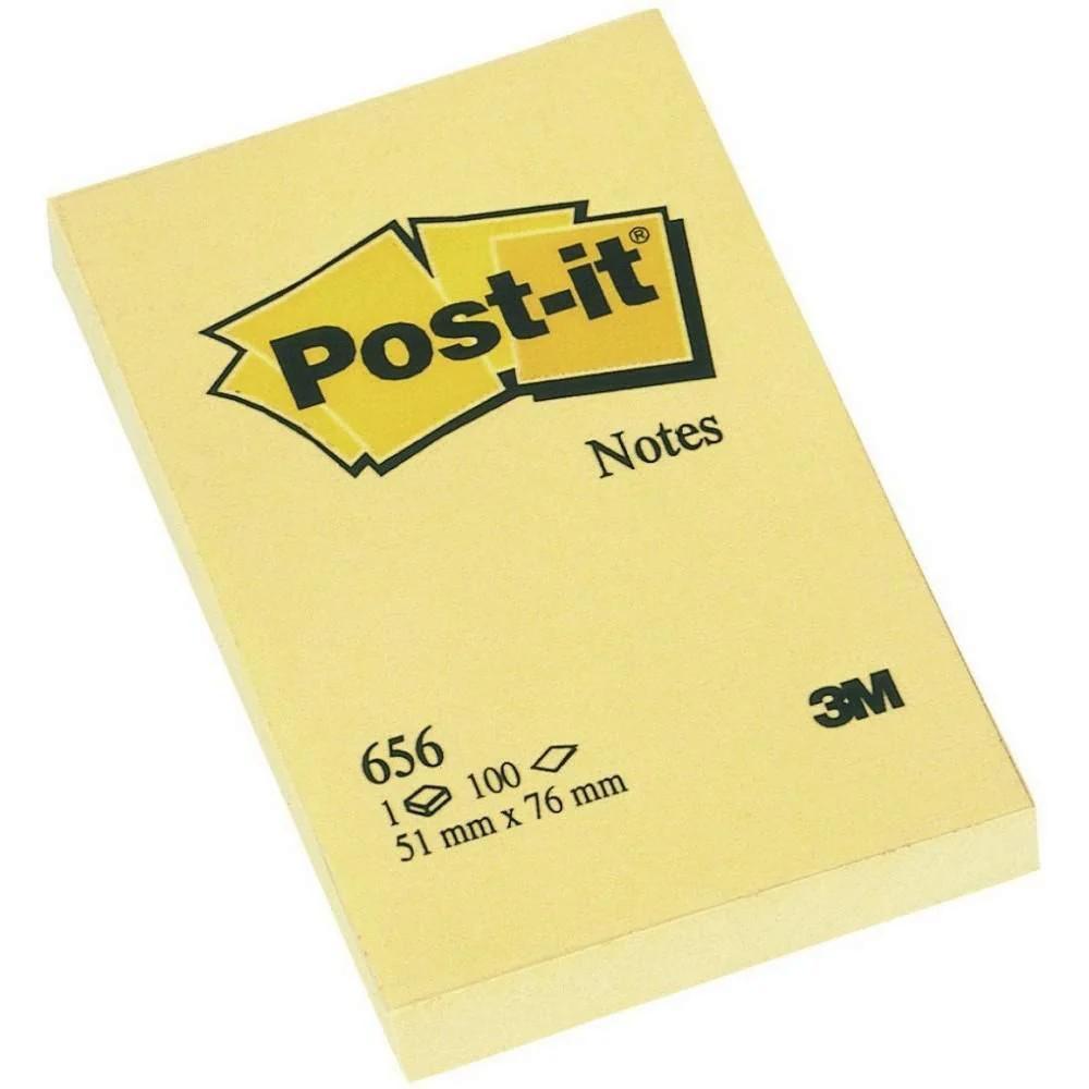 3M POST-IT NOTE YELLOW 656 76x51mm (Pack of 12) (MMM656CY) | JAR Computers 3M POST-IT NOTE YELLOW 656 76x51mm (Pack of 12) (MMM656CY)