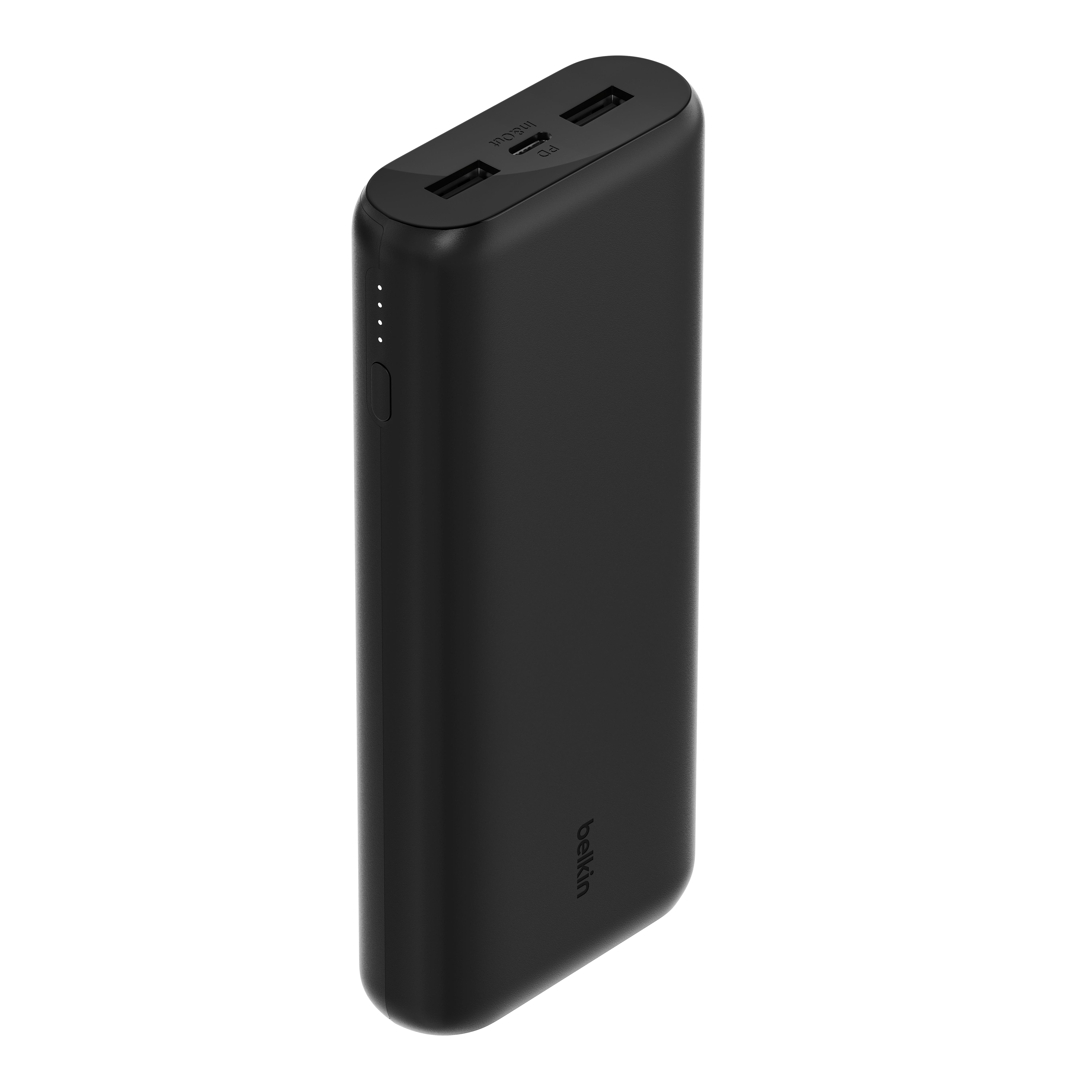 Belkin BOOSTCHARGE 20k PD 20w 3 port Compact Power Bank - Black | JAR Computers Belkin BOOSTCHARGE 20k PD 20w 3 port Compact Power Bank - Black