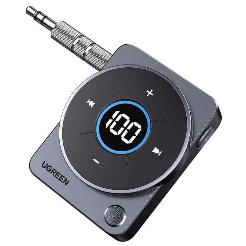 Безжичен блутут аудио приемник с 3.5 мм аудио жак - Ugreen CM724 Bluetooth Wireless Receiver (сив) | JAR Computers Безжичен блутут аудио приемник с 3.5 мм аудио жак - Ugreen CM724 Bluetooth Wireless Receiver (сив)