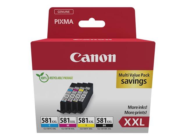 CANON CLI-581XXL Ink Cartridge C/M/Y/BK MULTI Sec | JAR Computers CANON CLI-581XXL Ink Cartridge C/M/Y/BK MULTI Sec