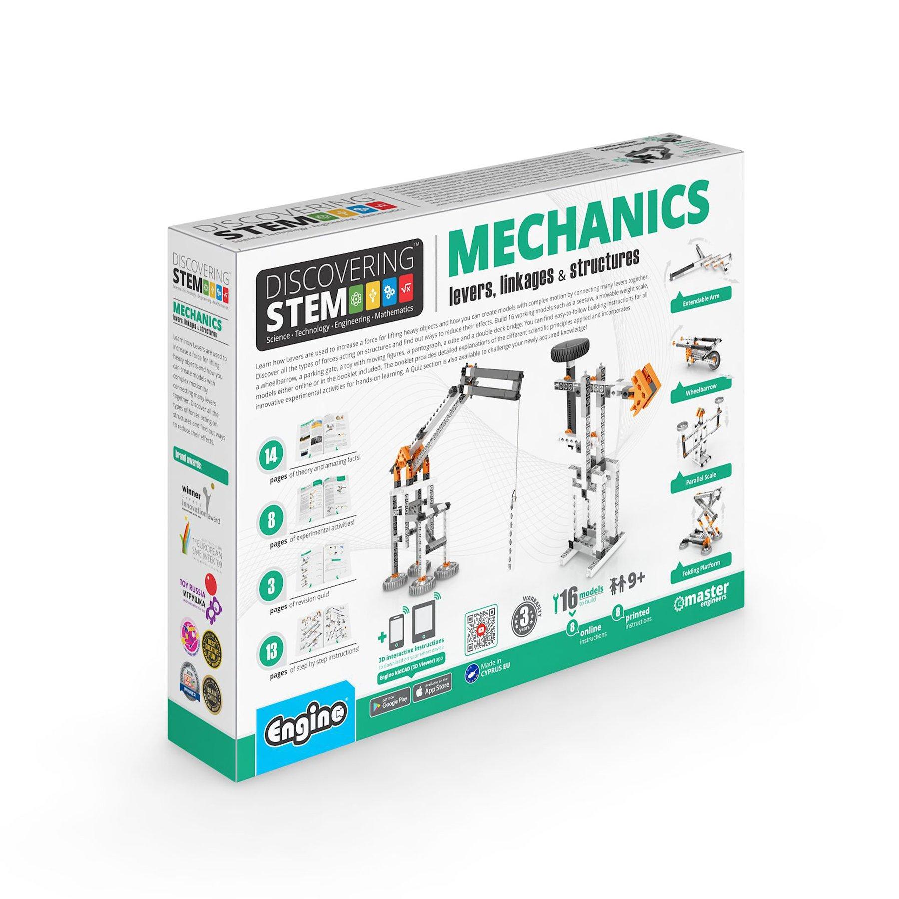 Engino Конструктор STEM Mechanics - Лостове връзки и структури | JAR Computers Engino Конструктор STEM Mechanics - Лостове връзки и структури