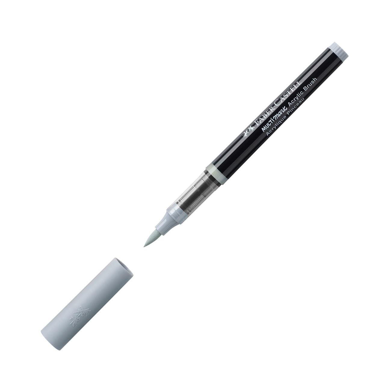 Faber-Castell Маркер-четка Multimark, акрилен, сив