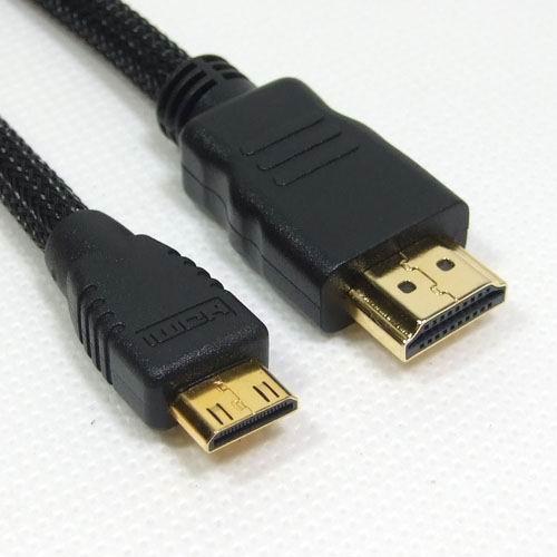 HDMI High Speed Connection - mini HDMI към HDMI кабел за мобилни устройства (1.5 метра) | JAR Computers HDMI High Speed Connection - mini HDMI към HDMI кабел за мобилни устройства (1.5 метра)