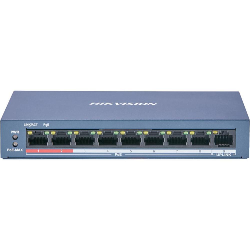 Hikvision 9 Port Unmanaged PoE Switch L2 Series (DS-3E0109P-E/M(B)) (HKVDS-3E0109P-E-MB) | JAR Computers Hikvision 9 Port Unmanaged PoE Switch L2 Series (DS-3E0109P-E/M(B)) (HKVDS-3E0109P-E-MB)