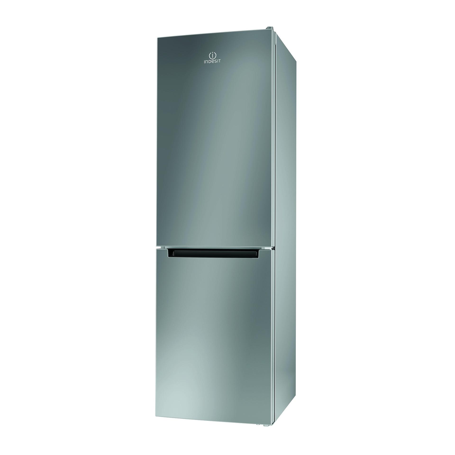 Хладилник с фризер Indesit LI8 S2E S , 339 l, E , Статична , Инокс