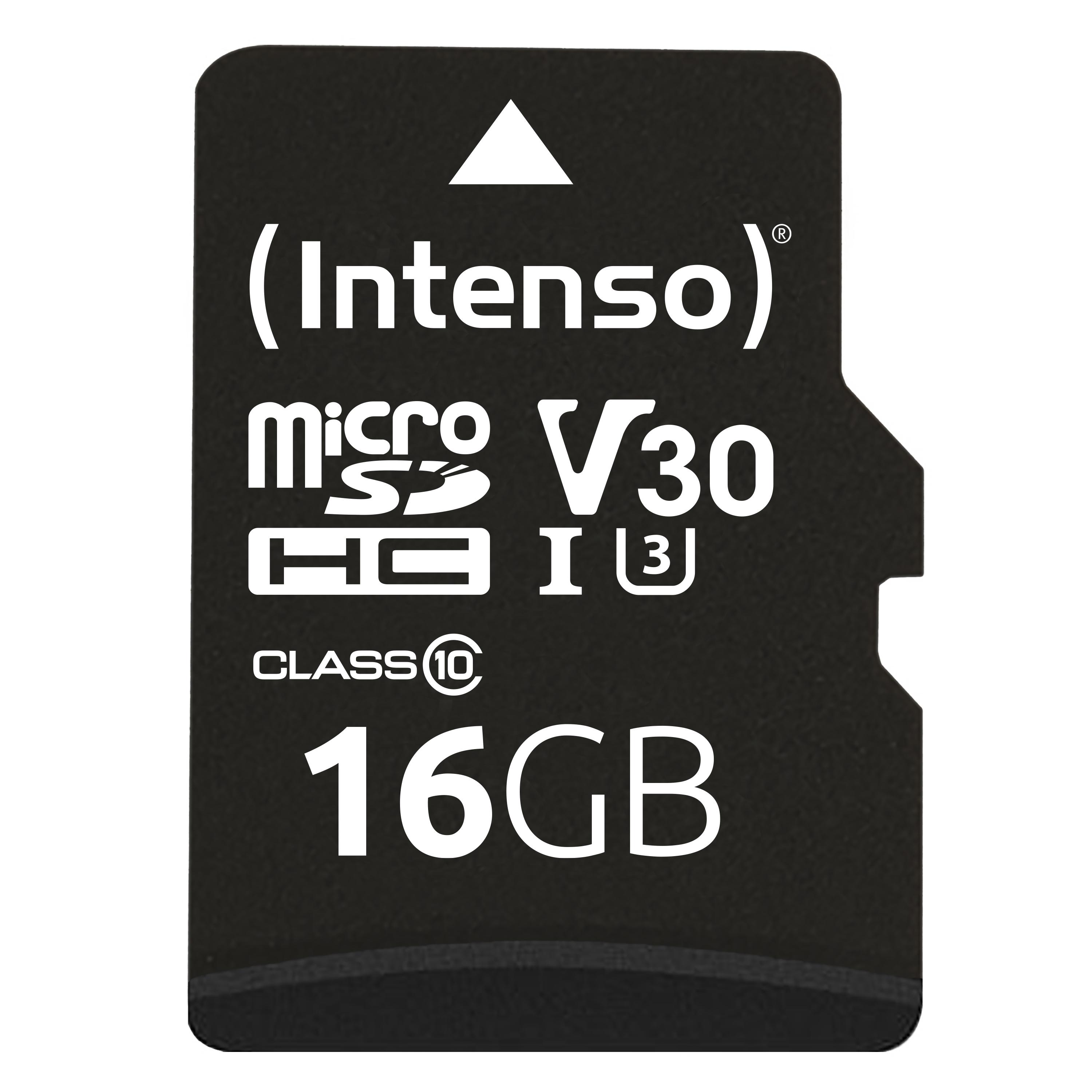 Intenso 3433470 карта памет 16 GB MicroSDHC UHS-I Клас 10 | JAR Computers Intenso 3433470 карта памет 16 GB MicroSDHC UHS-I Клас 10