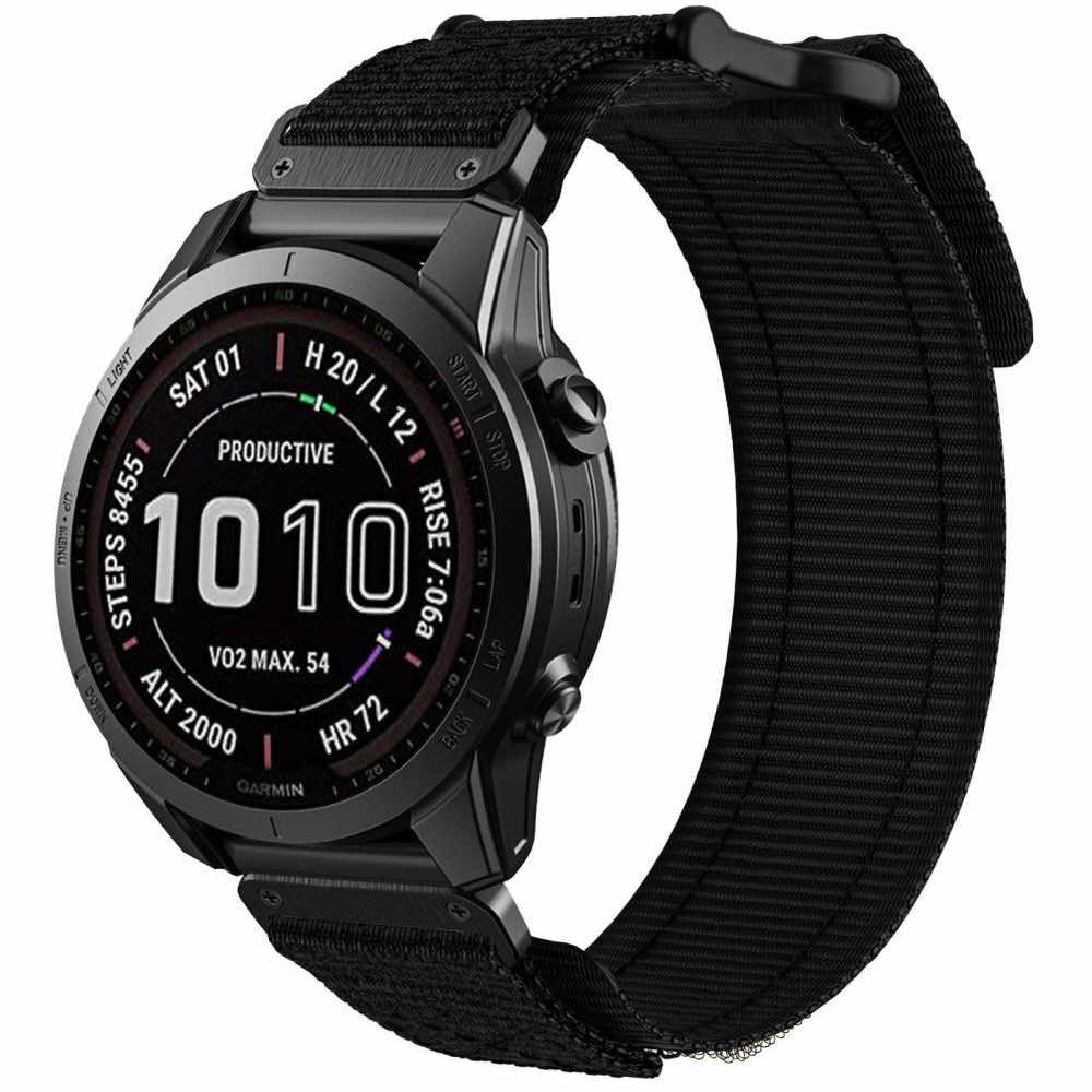 Изключително здрава текстилна каишка за Garmin Fenix 7X, Fenix 6X Pro, Fenix 6X, Fenix 5X Plus, Fenix 5X, Fenix 3HR, Fenix 3 - Tech-Protect Scout Pro Watch Strap (черен) | JAR Computers Изключително здрава текстилна каишка за Garmin Fenix 7X, Fenix 6X Pro, Fenix 6X, Fenix 5X Plus, Fenix 5X, Fenix 3HR, Fenix 3 - Tech-Protect Scout Pro Watch Strap (черен)