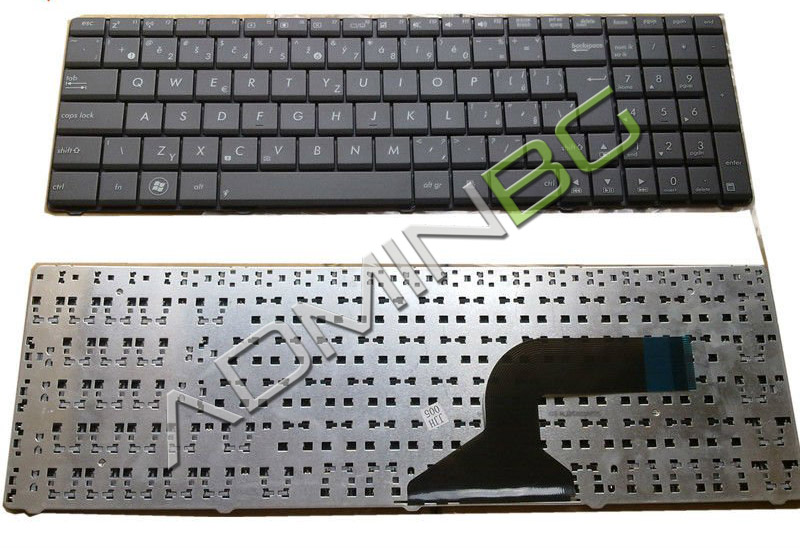 Клавиатура за лаптоп Asus N50 N53 N73 K52 N60 Type 2 Black US/UK с Кирилица | JAR Computers Клавиатура за лаптоп Asus N50 N53 N73 K52 N60 Type 2 Black US/UK с Кирилица