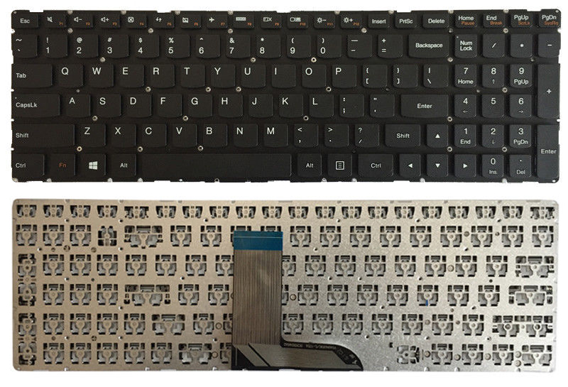 Клавиатура за лаптоп Lenovo Flex 3-15 3-1570 3-1580 Edge 2-15 2-1580 Черна Без Рамка (Малък Ентър) с Кирилица / Black Without Frame US | JAR Computers Клавиатура за лаптоп Lenovo Flex 3-15 3-1570 3-1580 Edge 2-15 2-1580 Черна Без Рамка (Малък Ентър) с Кирилица / Black Without Frame US