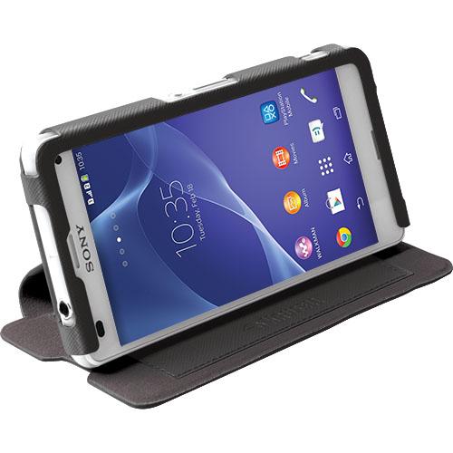 Кожен калъф, тип портфейл и поставка за Sony Xperia Z3 Compact - Krusell Malmö Flip Cover (черен) | JAR Computers Кожен калъф, тип портфейл и поставка за Sony Xperia Z3 Compact - Krusell Malmö Flip Cover (черен)