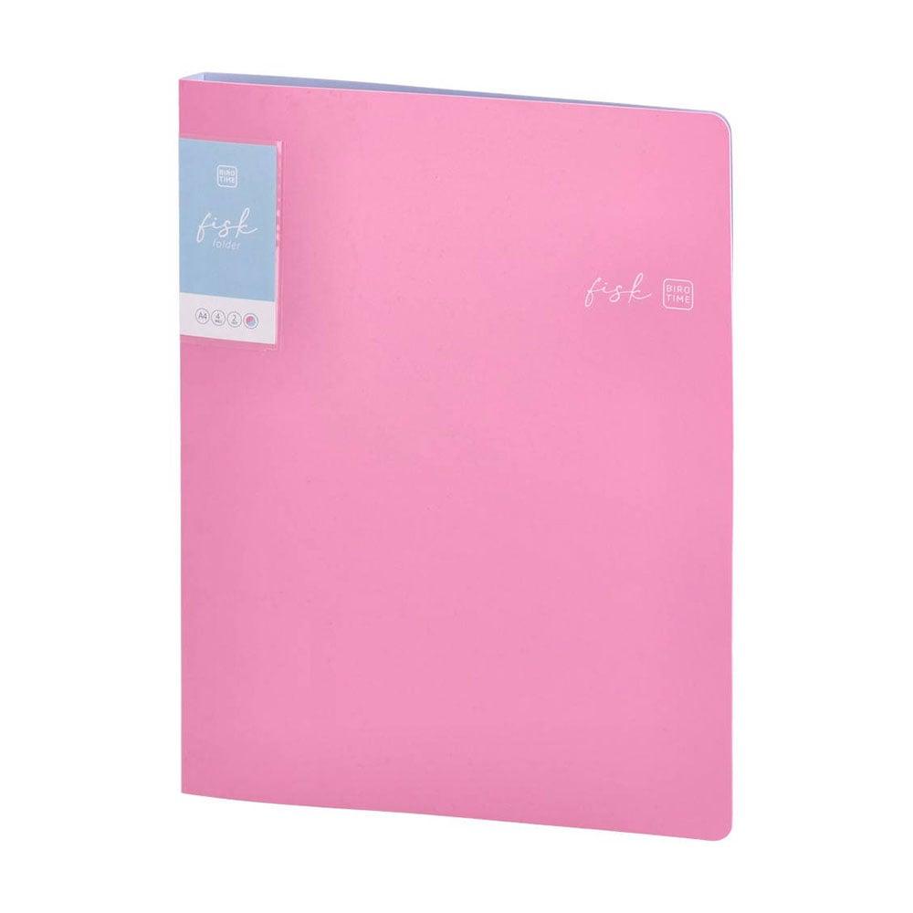 Папка Biro Time Fisk, А4, с 2 ринга, 20 mm, розова