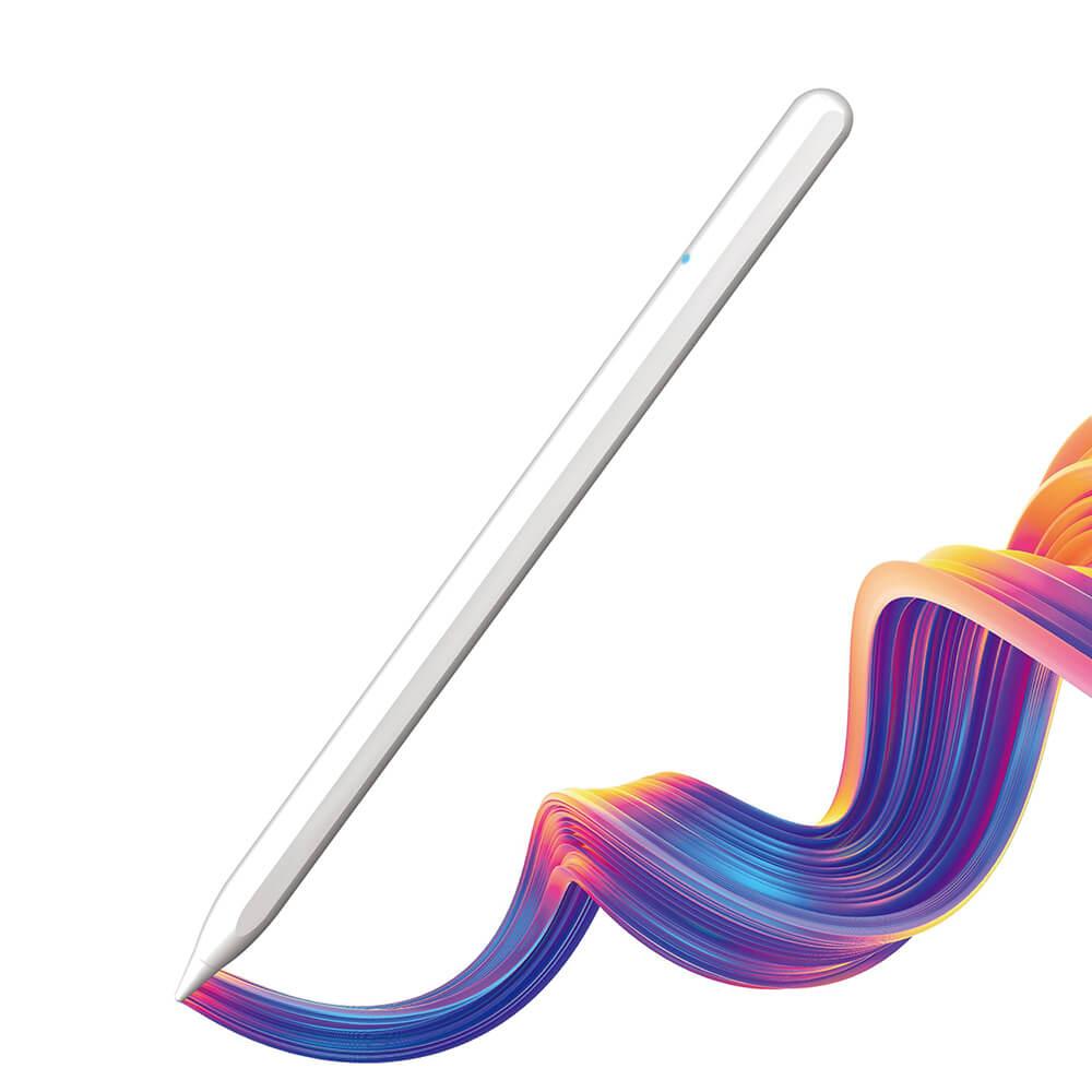 Професионална писалка за iPad Pro 12.9 (2018-2022), iPad Pro 11 (2018-2022), iPad Air 5 (2022), iPad Air 4 (2020), iPad mini 6 (2021) - Techsuit M2 Smart Stylus Pen Wireless Charging with Palm Rejection (бял) | JAR Computers Професионална писалка за iPad Pro 12.9 (2018-2022), iPad Pro 11 (2018-2022), iPad Air 5 (2022), iPad Air 4 (2020), iPad mini 6 (2021) - Techsuit M2 Smart Stylus Pen Wireless Charging with Palm Rejection (бял)