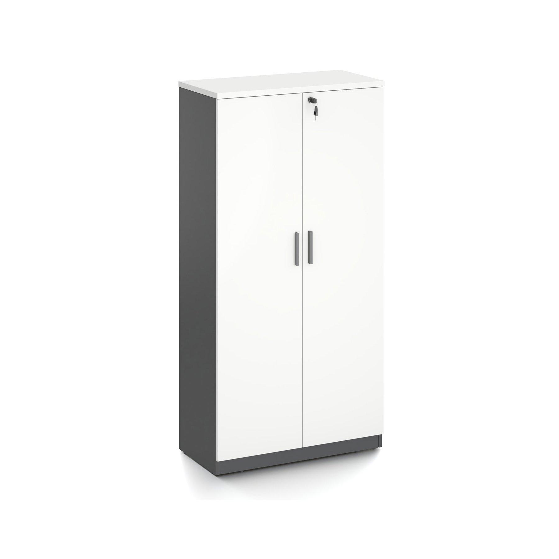 Шкаф RFG Monaco, 800 x 400 x 1600 mm, ПДЧ, бяло и черно | JAR Computers Шкаф RFG Monaco, 800 x 400 x 1600 mm, ПДЧ, бяло и черно