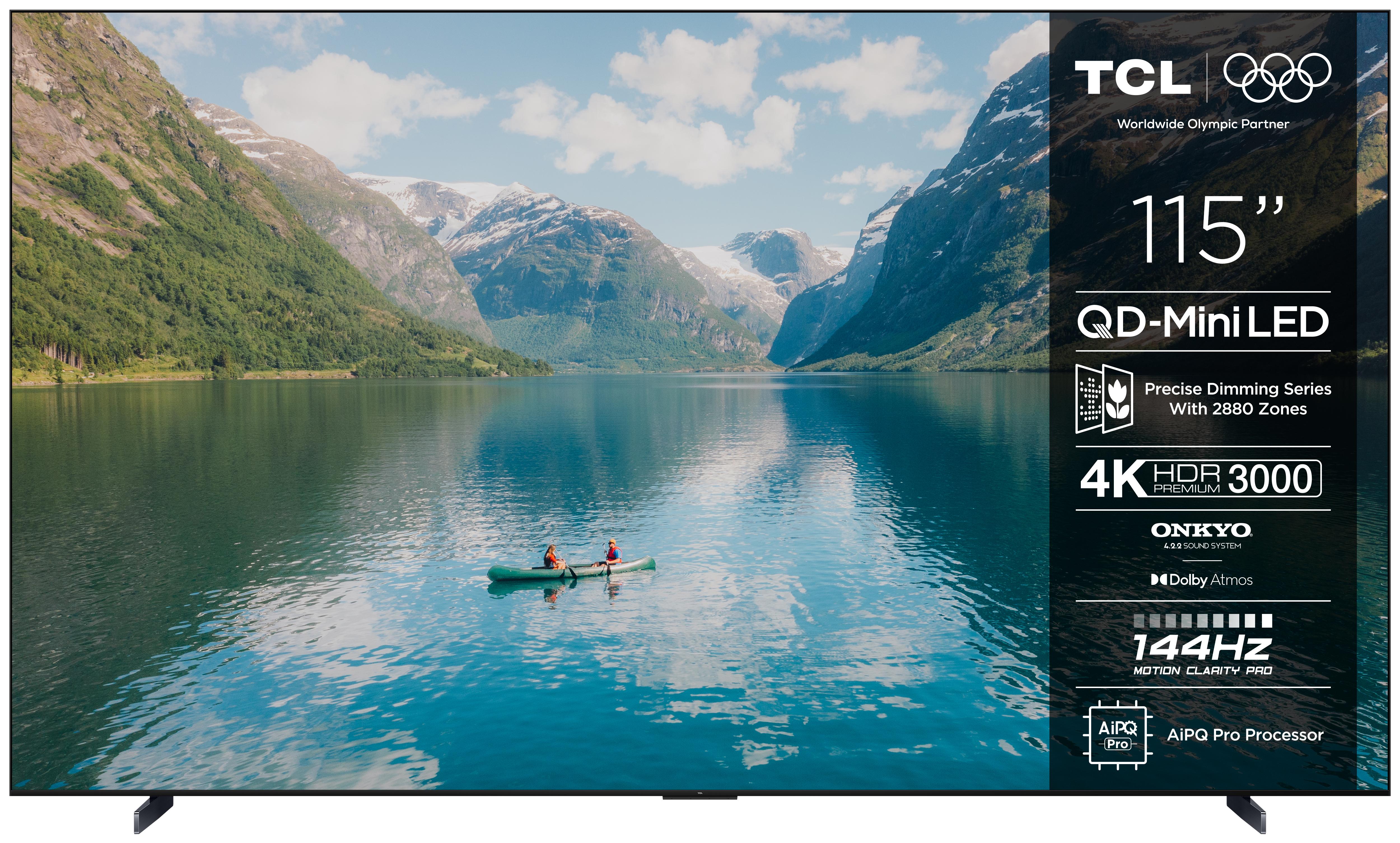 TCL 115C7K телевизор 2,92 м (115") 4K Ultra HD Smart TV Wi-Fi Черен 3000 cd/m² | JAR Computers TCL 115C7K телевизор 2,92 м (115") 4K Ultra HD Smart TV Wi-Fi Черен 3000 cd/m²