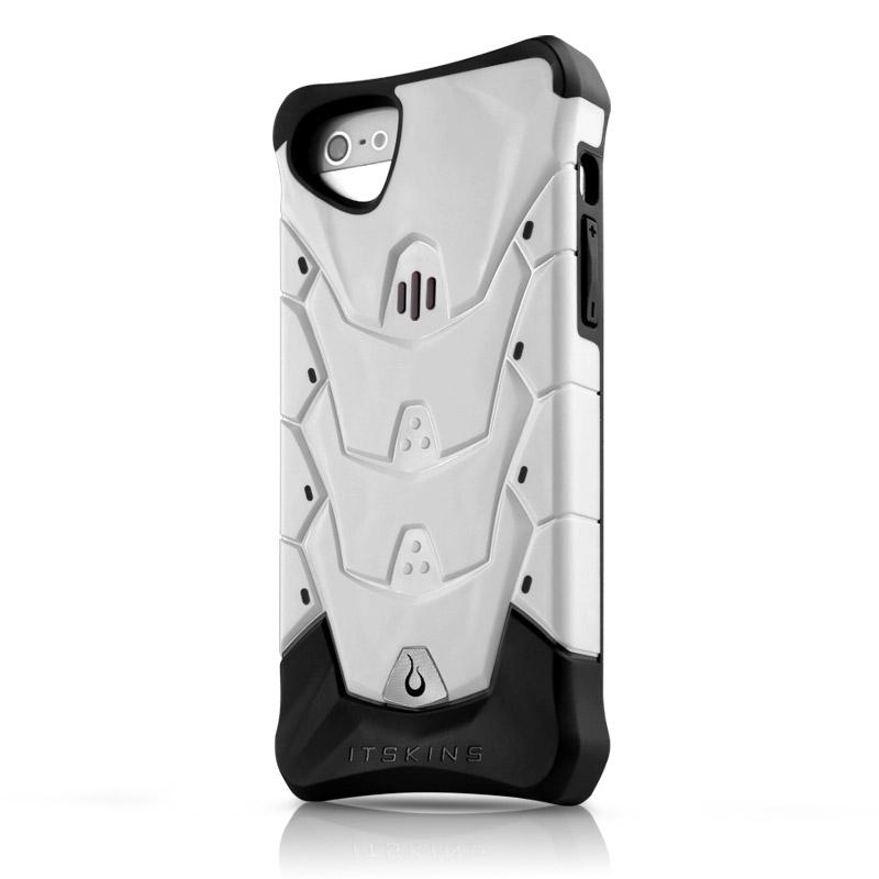 Удароустойчив хибриден кейс за iPhone 5, iPhone 5S, iPhone SE - Itskins Inferno Case (бял) | JAR Computers Удароустойчив хибриден кейс за iPhone 5, iPhone 5S, iPhone SE - Itskins Inferno Case (бял)
