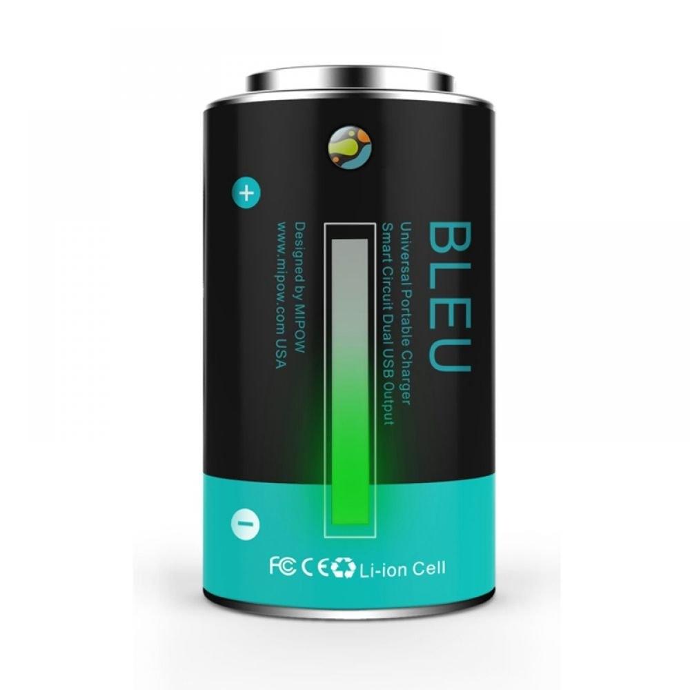 Външна батерия с два USB изхода за мобилни телефони и таблети - MiPow Power Tube 10000 mAh (синя) | JAR Computers Външна батерия с два USB изхода за мобилни телефони и таблети - MiPow Power Tube 10000 mAh (синя)