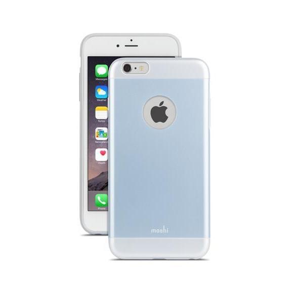 Хибриден поликарбонатов кейс за iPhone 6 Plus, iPhone 6S Plus - Moshi iGlaze Case (светлосин) | JAR Computers Хибриден поликарбонатов кейс за iPhone 6 Plus, iPhone 6S Plus - Moshi iGlaze Case (светлосин)