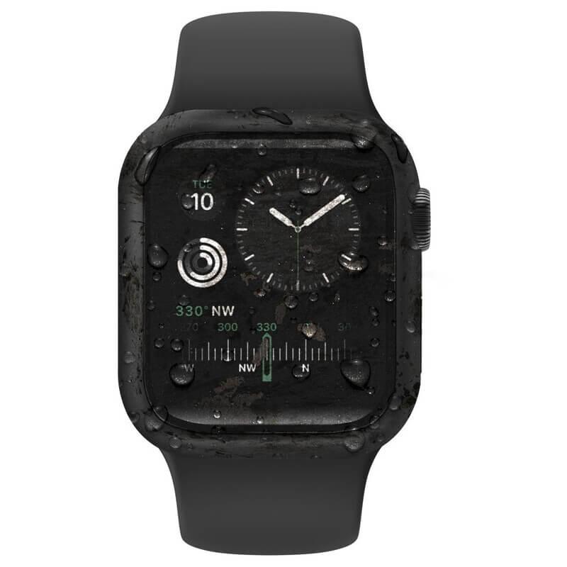 Качествен твърд кейс с вграден стъклен протектор за дисплея на Apple Watch 40мм - Uniq Nautic Apple Watch Case 40mm (черен) | JAR Computers Качествен твърд кейс с вграден стъклен протектор за дисплея на Apple Watch 40мм - Uniq Nautic Apple Watch Case 40mm (черен)
