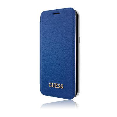 Кожен калъф, тип портфейл за Samsung Galaxy S8 - Guess Iridescent Book Case (син) | JAR Computers Кожен калъф, тип портфейл за Samsung Galaxy S8 - Guess Iridescent Book Case (син)