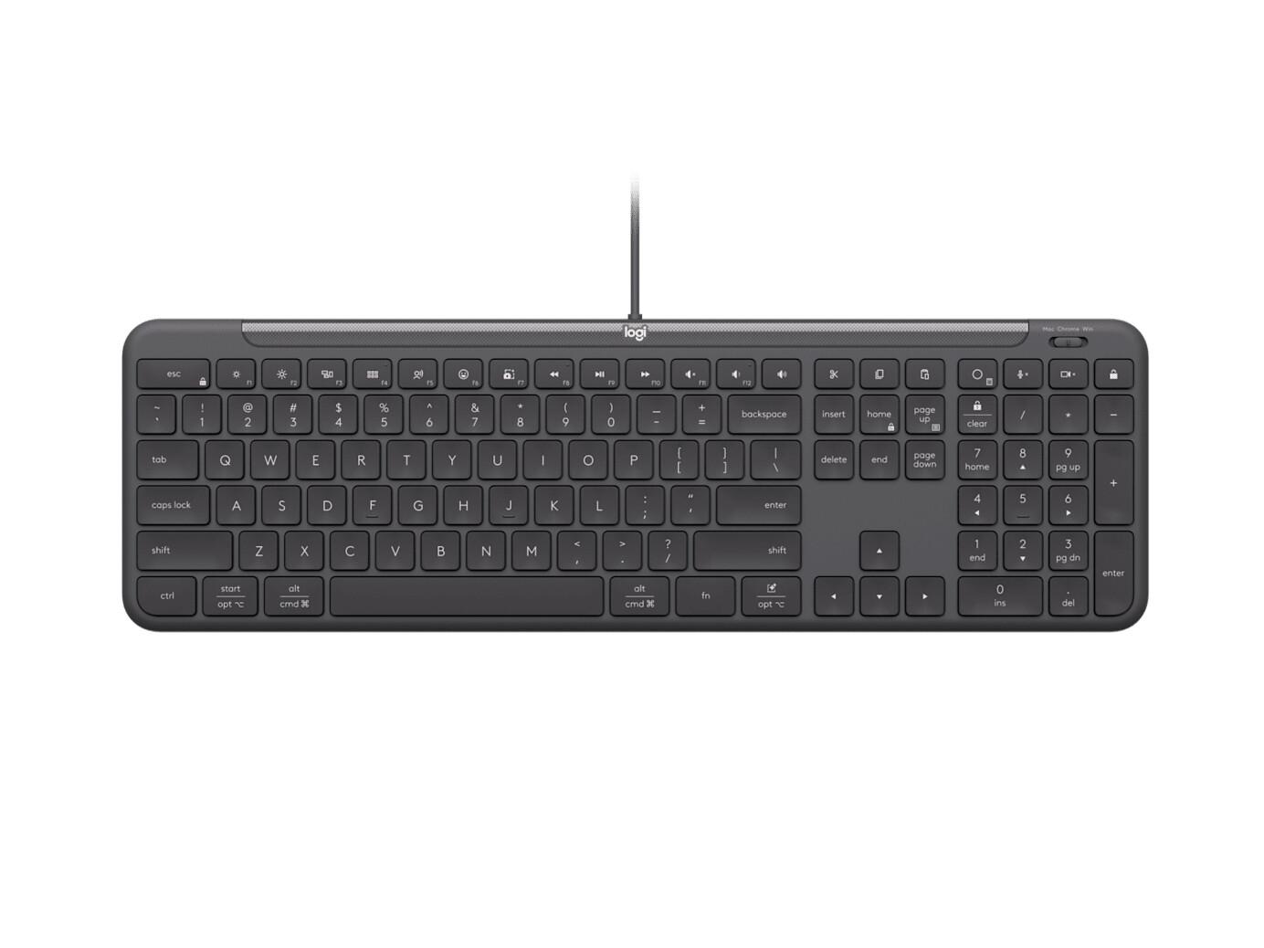 Logitech Signature Slim K620 For Business клавиатура Универсален USB QWERTZ Немски Графит