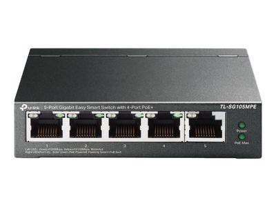 Мрежов суич TP-Link TL-SG105MPE V1.60 - switch - 5 ports | JAR Computers Мрежов суич TP-Link TL-SG105MPE V1.60 - switch - 5 ports