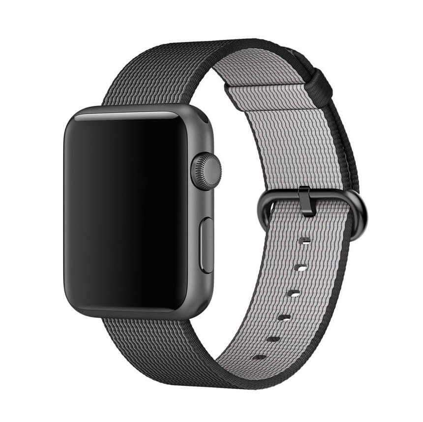 Оригинална текстилна каишка за Apple Watch 42мм, 44мм (reconditioned) - Apple Woven Black (Apple Box) (черен) | JAR Computers Оригинална текстилна каишка за Apple Watch 42мм, 44мм (reconditioned) - Apple Woven Black (Apple Box) (черен)