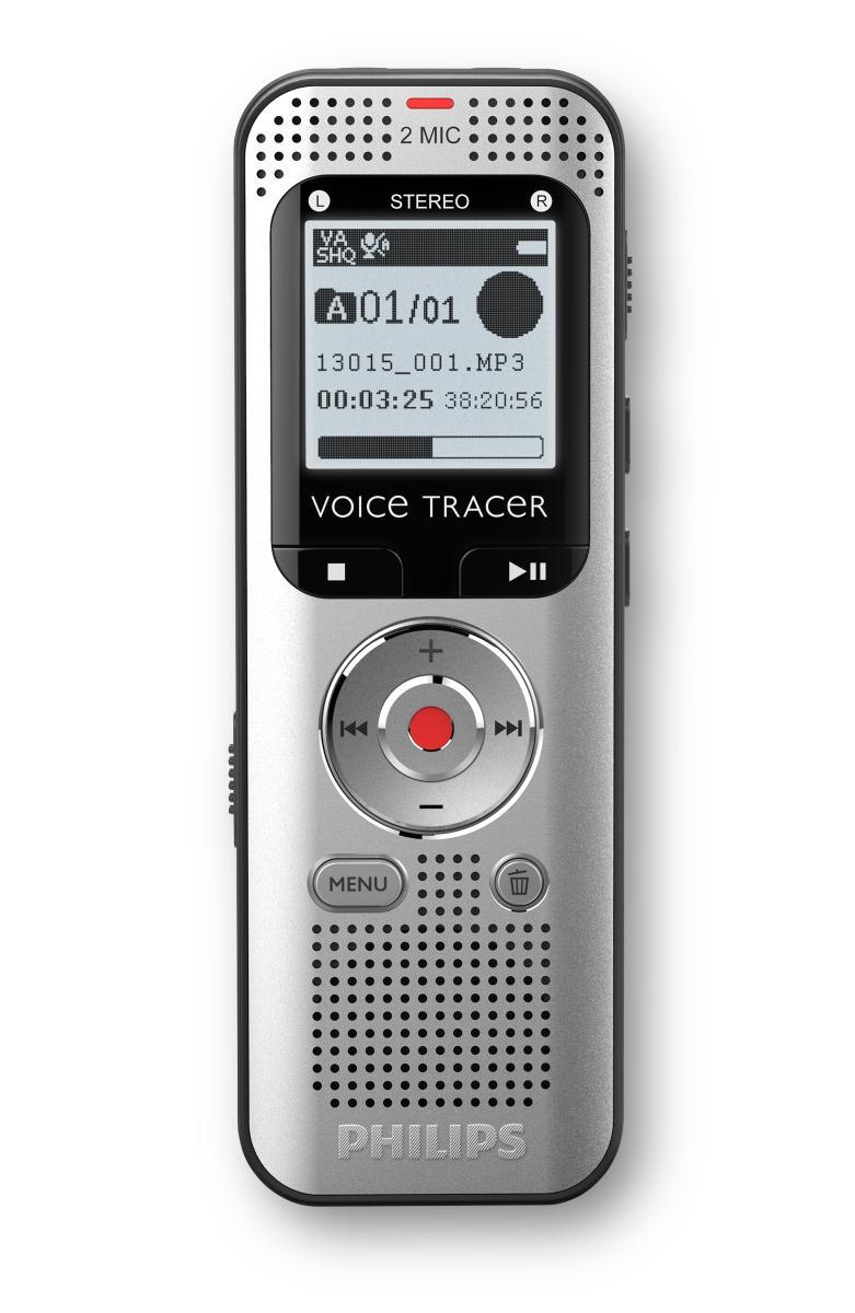 Philips Voice Tracer DVT2015 dictaphone Internal memory & flash card Silver | JAR Computers Philips Voice Tracer DVT2015 dictaphone Internal memory & flash card Silver