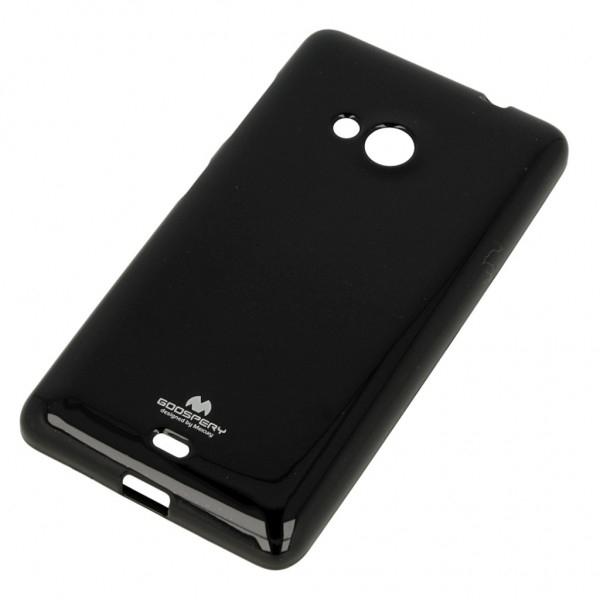 Силиконов (TPU) калъф за Microsoft Lumia 535 - Mercury Goospery Jelly Case (черен) | JAR Computers Силиконов (TPU) калъф за Microsoft Lumia 535 - Mercury Goospery Jelly Case (черен)