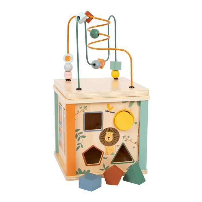 Small Foot Куб Сафари, дидактичен, дървен, 20 х 20 х 38 cm | JAR Computers Small Foot Куб Сафари, дидактичен, дървен, 20 х 20 х 38 cm