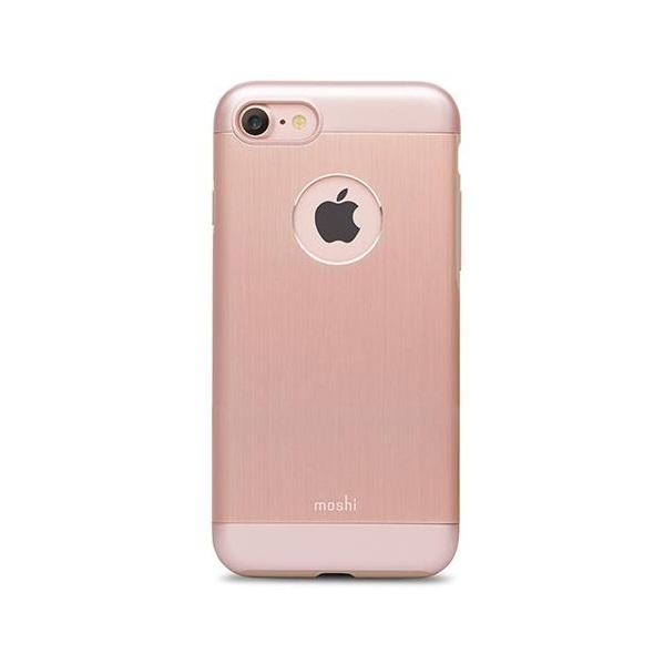 Удароустойчив алуминиев кейс за iPhone 8, iPhone 7 - Moshi iGlaze Armour (розово злато) | JAR Computers Удароустойчив алуминиев кейс за iPhone 8, iPhone 7 - Moshi iGlaze Armour (розово злато)