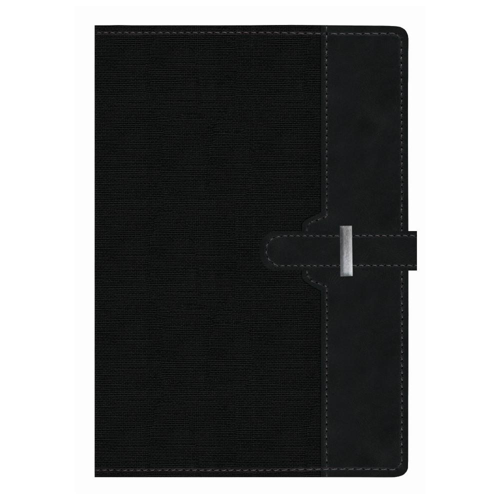 Бележник с катарама LASTVA Prisma, B5, 112 л., линиран шамоа офсет 80 г, термо PU корица, черен | JAR Computers Бележник с катарама LASTVA Prisma, B5, 112 л., линиран шамоа офсет 80 г, термо PU корица, черен