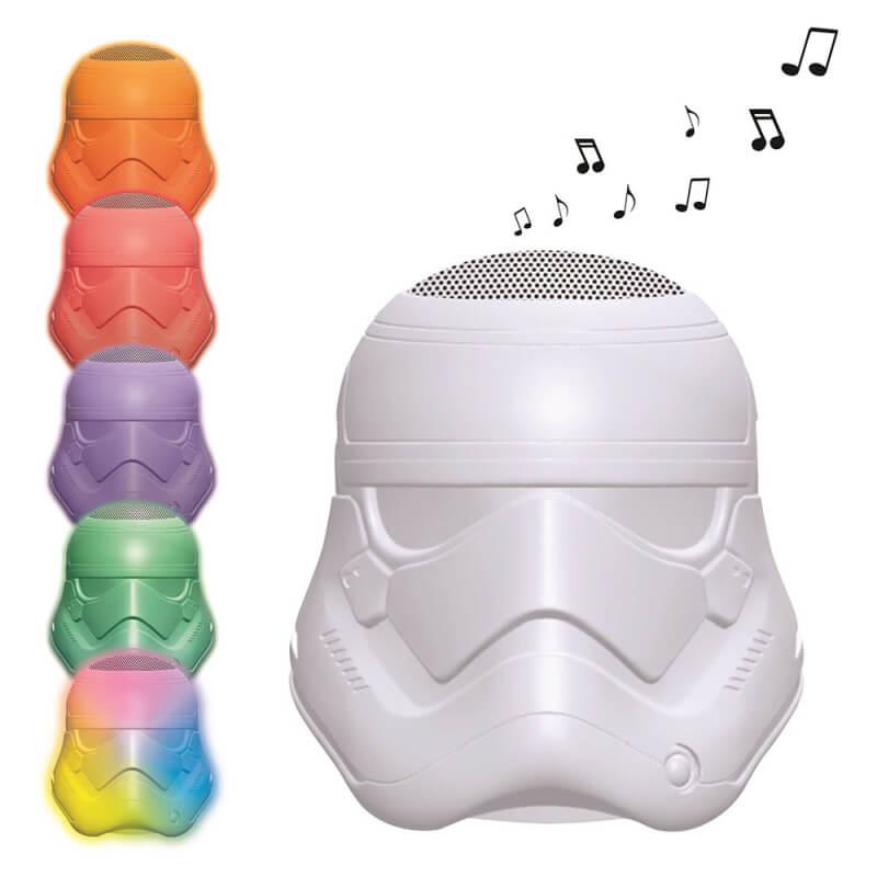 Безжичен Bluetooth спийкър със светлинен ефект - Lexibook Star Wars Stormtrooper Bluetooth Speaker (бял) | JAR Computers Безжичен Bluetooth спийкър със светлинен ефект - Lexibook Star Wars Stormtrooper Bluetooth Speaker (бял)
