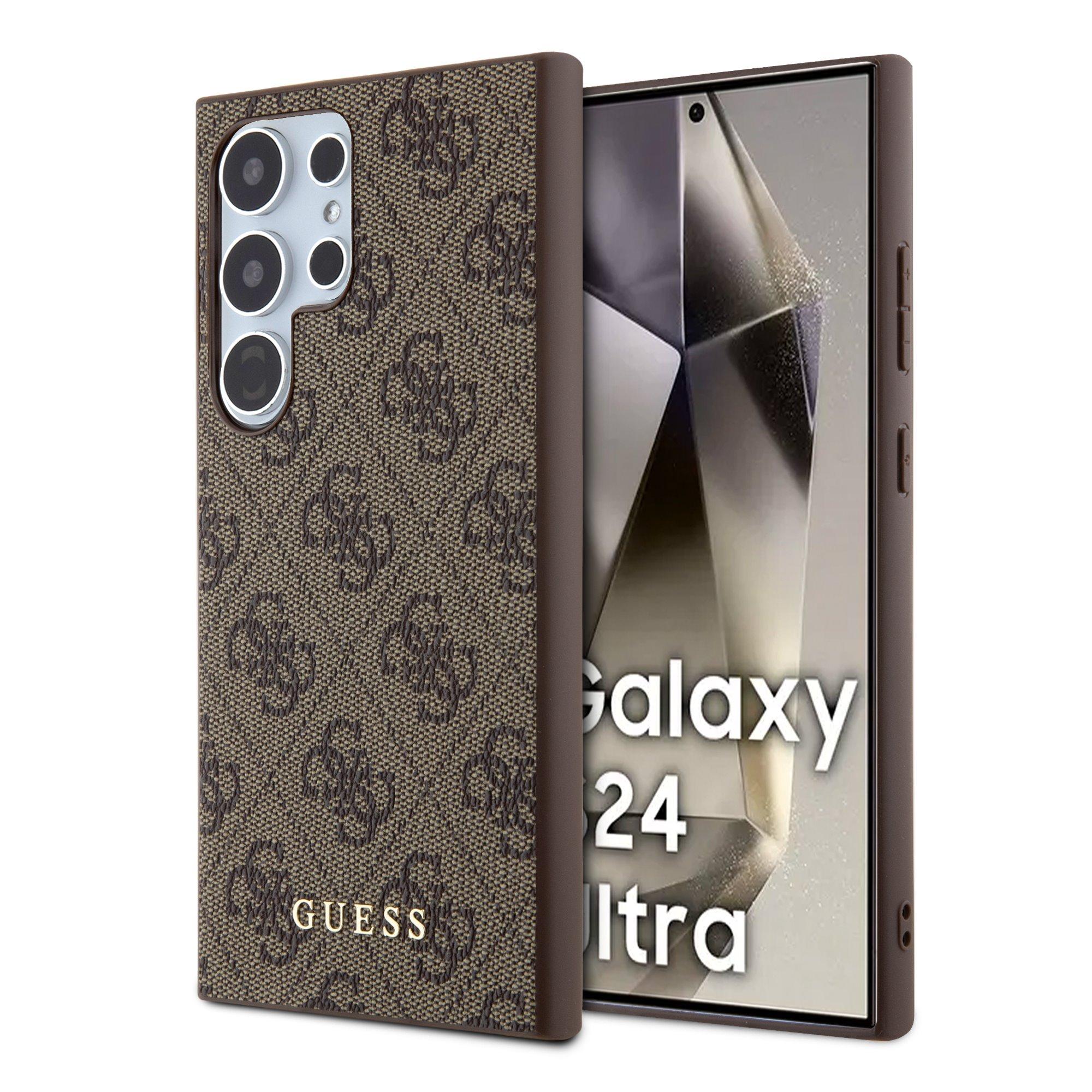 GUESS Калъф Samsung S24 Ultra, 4G Case, кафяв - GUHCS24LG4GFBR | JAR Computers GUESS Калъф Samsung S24 Ultra, 4G Case, кафяв - GUHCS24LG4GFBR