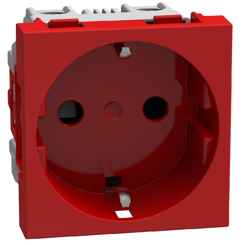 Контакт Шуко 2Р+Е 16А 2M Червен - bticino Light Now Y4141R | JAR Computers Контакт Шуко 2Р+Е 16А 2M Червен - bticino Light Now Y4141R