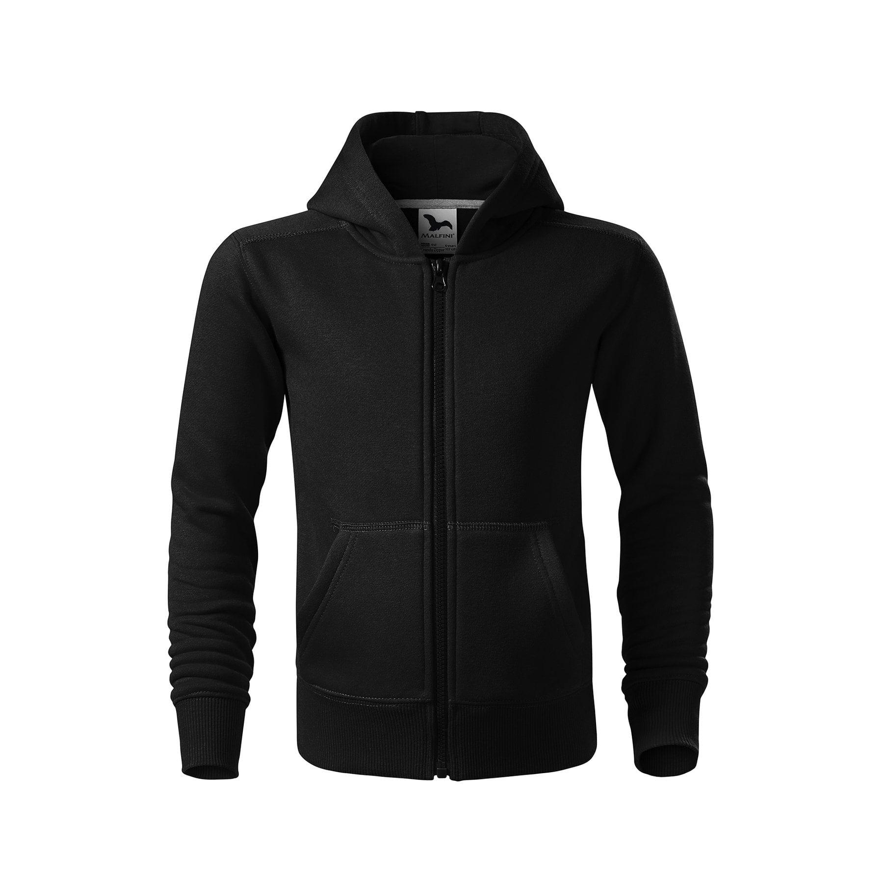 Malfini Детски суитшърт Zipper 412, поларен, размер 122 cm, възраст 6 години, черен | JAR Computers Malfini Детски суитшърт Zipper 412, поларен, размер 122 cm, възраст 6 години, черен