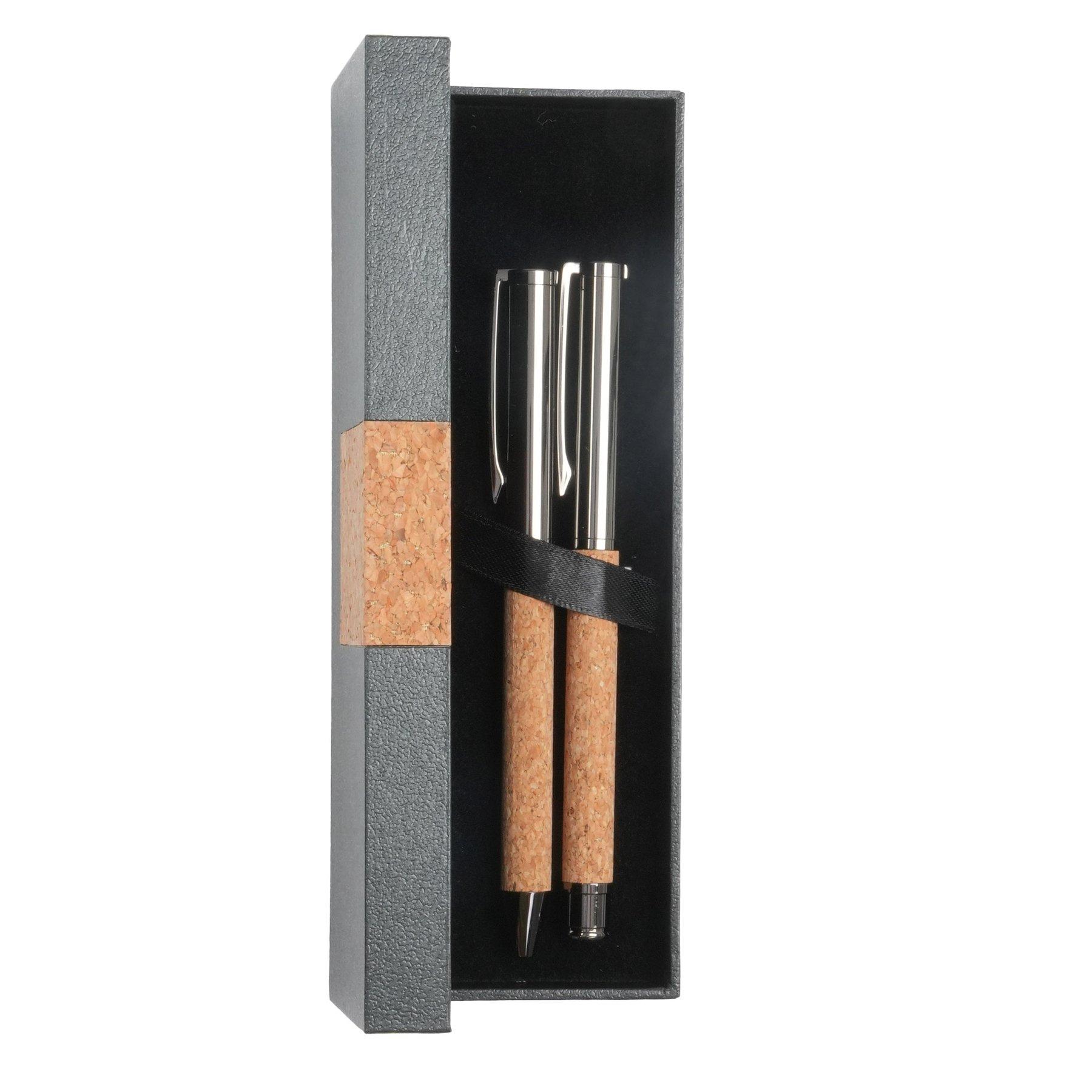 Office 1 Комплект химикалка и ролер Grace Cork, метални | JAR Computers Office 1 Комплект химикалка и ролер Grace Cork, метални