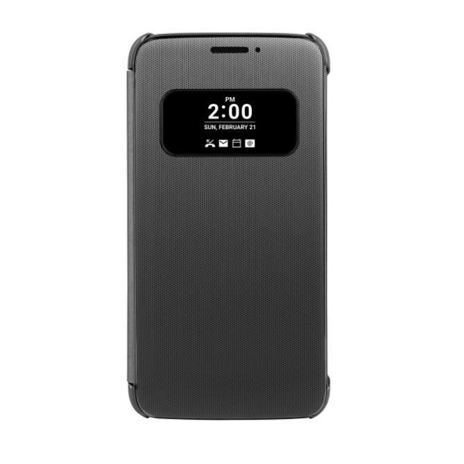Оригинален кожен калъф, тип портфейл за LG G5, G5 SE - LG Flip Case Quick Cover View CFV-160 (титан) | JAR Computers Оригинален кожен калъф, тип портфейл за LG G5, G5 SE - LG Flip Case Quick Cover View CFV-160 (титан)