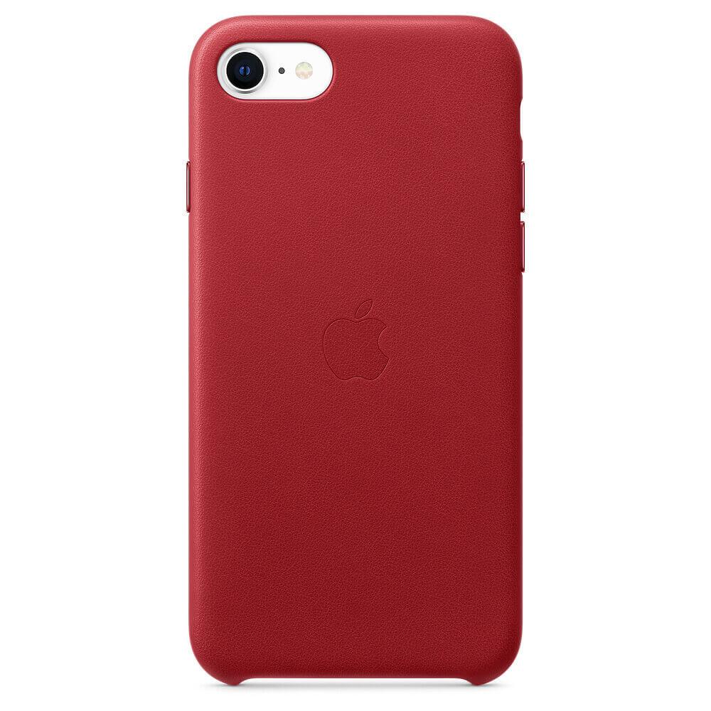 Оригинален кожен кейс (естествена кожа) за iPhone SE (2022), iPhone SE (2020), iPhone 8, iPhone 7 - Apple iPhone SE2 Leather Case (червен) | JAR Computers Оригинален кожен кейс (естествена кожа) за iPhone SE (2022), iPhone SE (2020), iPhone 8, iPhone 7 - Apple iPhone SE2 Leather Case (червен)