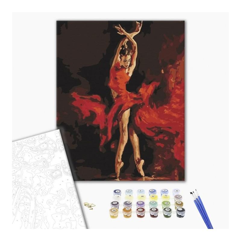 Рисуване по номера BrushMe, с подрамка, IN DANCE/Танц, 40х50 см | JAR Computers Рисуване по номера BrushMe, с подрамка, IN DANCE/Танц, 40х50 см