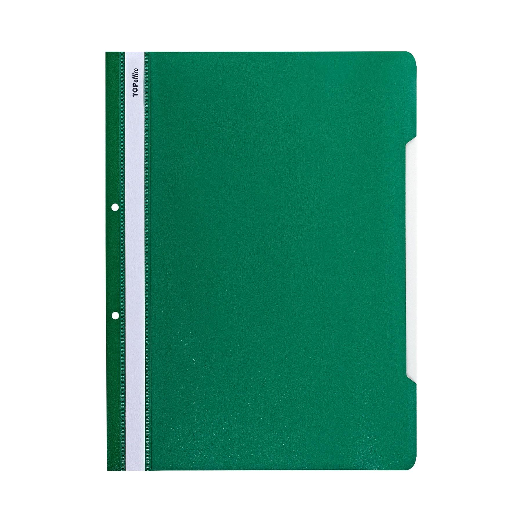 Top Office Папка, PP, с перфорация, зелена, 50 броя | JAR Computers Top Office Папка, PP, с перфорация, зелена, 50 броя